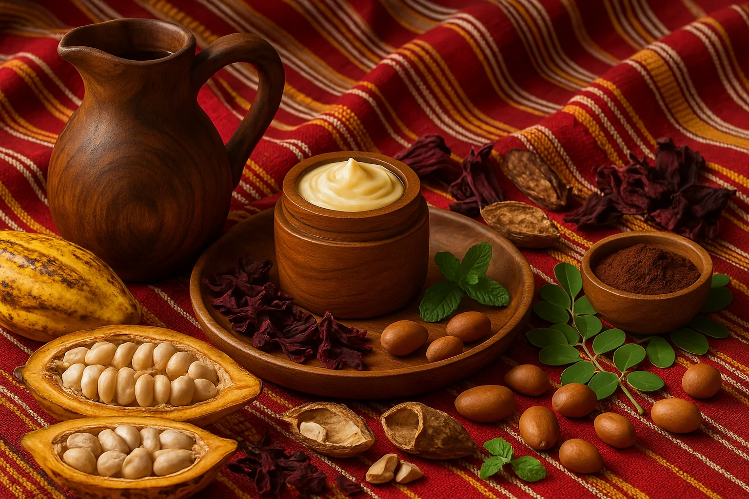 Nature fruits on Aso Oke